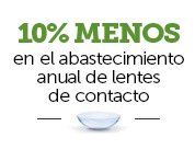 oferta de pearle vision - 10% de descuento en un suministro anual de lentes de contacto